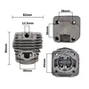 CMCP 1 Set Diameter 45mm Chainsaw Cylinder and Piston Set Fit 52 52cc Chainsaw Spare Parts for Gasoline/Oil Chainsaw 6