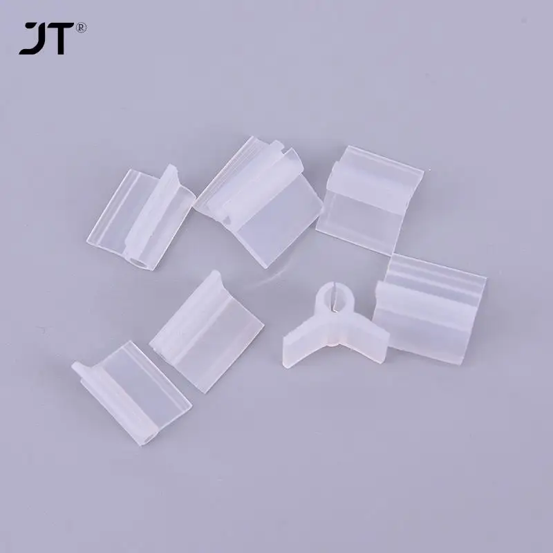 100Pcs-pack Garden Flower Plant Vine Seedlings Grafted Branches Clip Connector Fasteners Plastic Clips Garden Tool Plant Clips Plastic Plant Clips