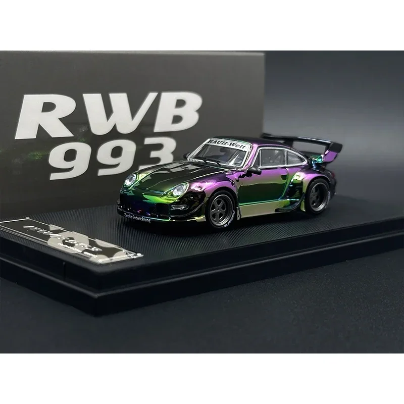 

STAR 1:64 RWB 993 Plating Gradient GT Tail Diecast Diorama Car Model Collection Miniature Toys