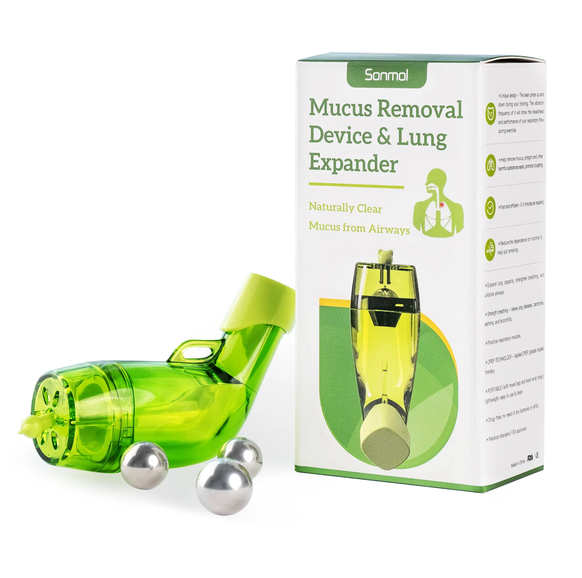Lung Exerciser Mucus Remover Naturally Clear Mucus With The Breathing