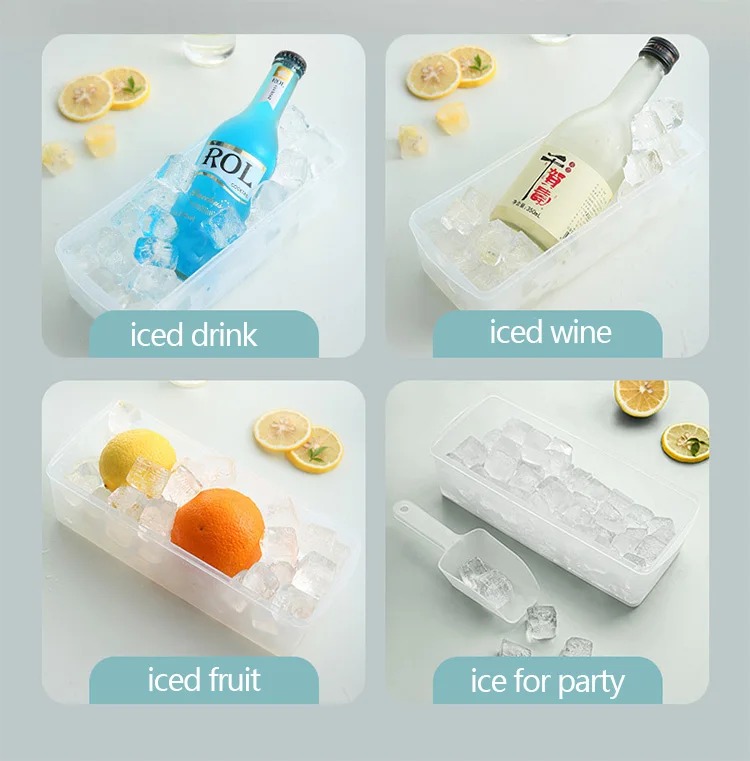 Get your cool on with our silicone ice cube mold – comes with storage box – food-grade and reusable – perfect for making ice cubes in kitchen