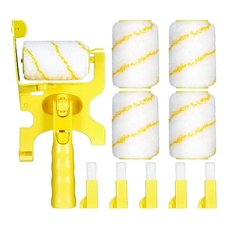 Paint Edge Roller Brush With Roller Brush Extension Pole For Home Room Wall Ceilingwindow Painting Cleaning Paint