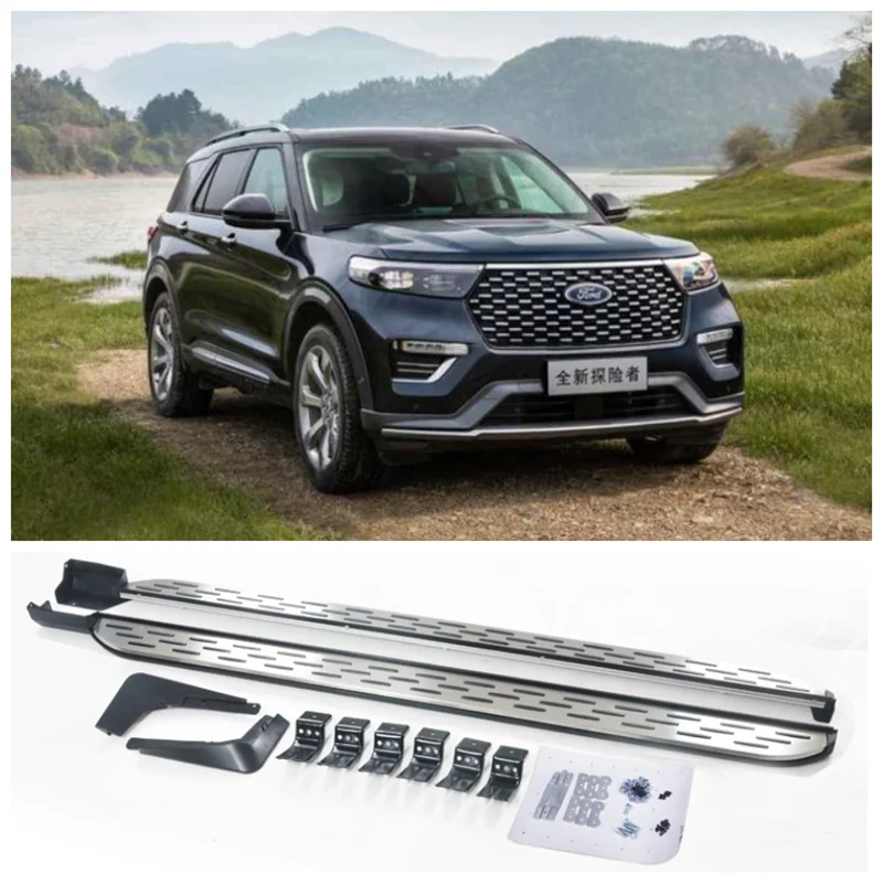 

High Quality Aluminum Alloy Running Boards Side Step Bar Pedals Fits For Ford Explorer 2020 2021 2022