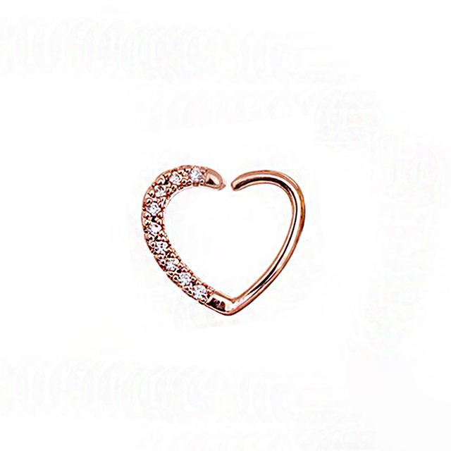 Hoop Nostril Bendable Ring Gem Cartilage Tragus Daith Piercing Earrings Septum Clicker Helix Conch Rook Piercing