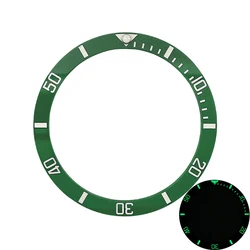 Luminous Flat Ceramic Watch Bezel Insert - 38mmx31.5mm (03)