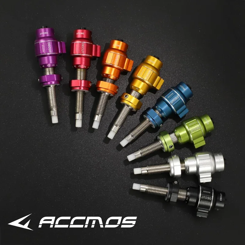 Archery Bow Sight Carbon Arrow Shafts Archery Bow Stabilizer Set Archery Arrow Tips 1pc Decut ZX229 Aluminum Alloy Cushion Plunger Micro-Click Spring Tension Plunger For Recurve Bow Archery Accessories