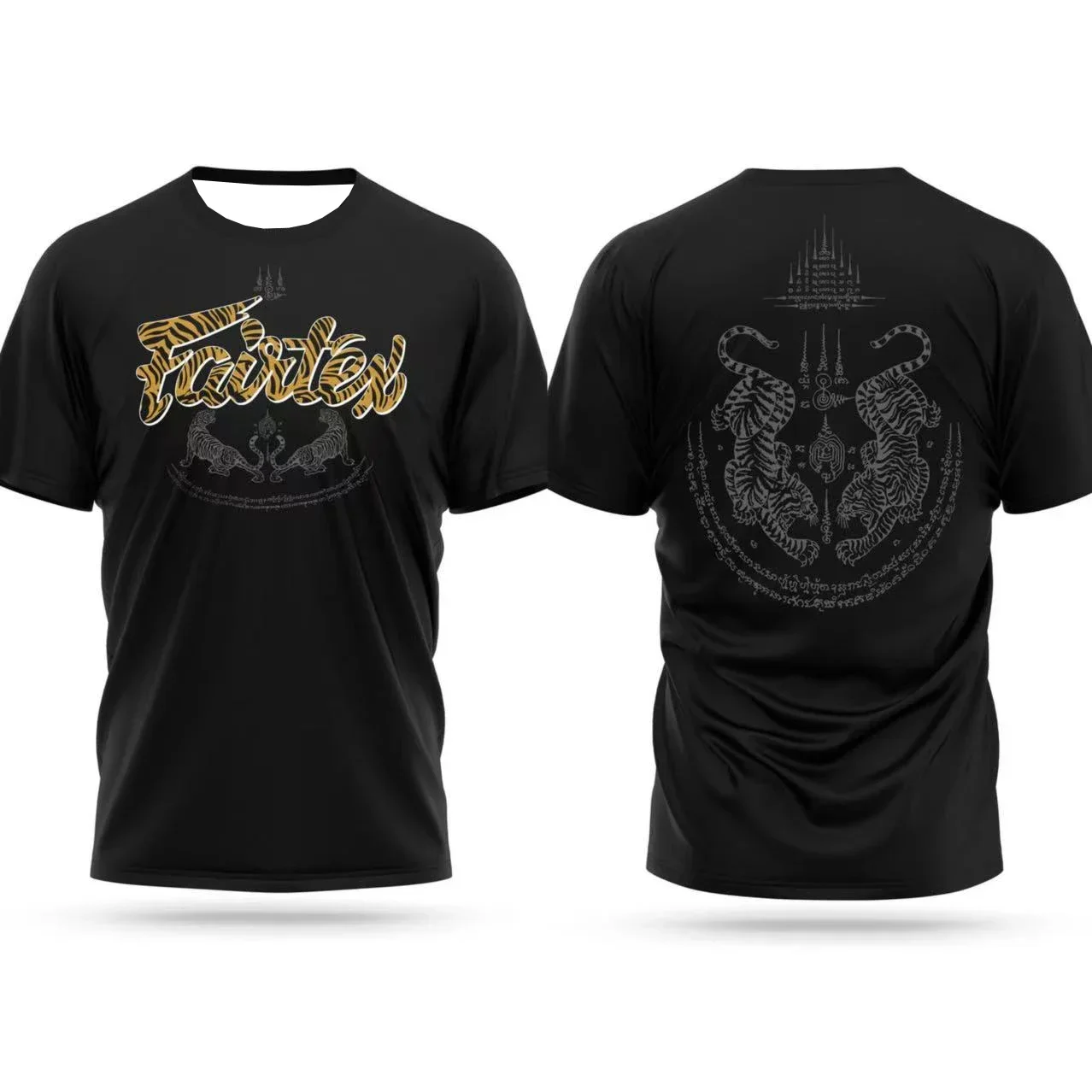 Neues Sommer-Schnelltrocknendes Herren-T-Shirt, Kampfanzug, Fairtex-bedruckt, sportlich, bequem und atmungsaktiv, lockere Kurzarm-Tops für Damen