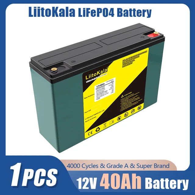 LiitoKala LifePo4 Battery Pack 12.8V 100AH DIY 24V 36V Rechargeable Lithium  Iron Phosphate Solar Cell