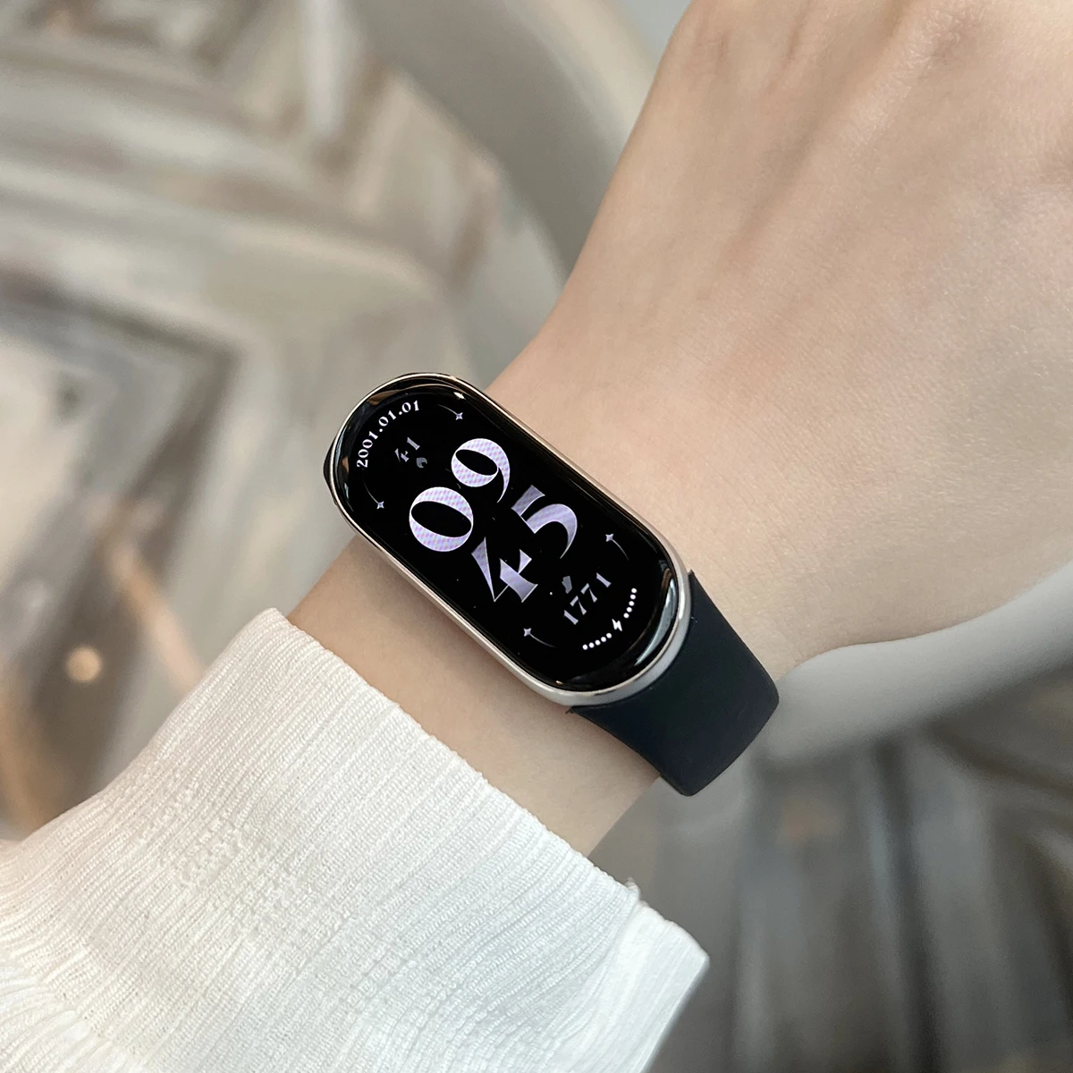 لا توجد فجوات سيليكون حزام ل Xiaomi Mi Band 10 9 8...