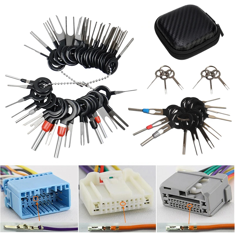 11/18/26 Pack Key Plug  Car Terminal Removal Repair Tool, Pin Puller Electrical Wiring Crim0p Connector Welding Work Kits