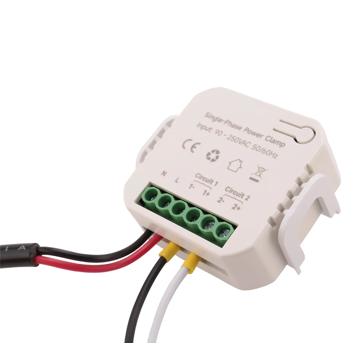 

Tuya Smart Life WiFi Energy Meter 80A with CT Clamp KWh Power Consumption Monitor Electricity Statistics, 1 CT
