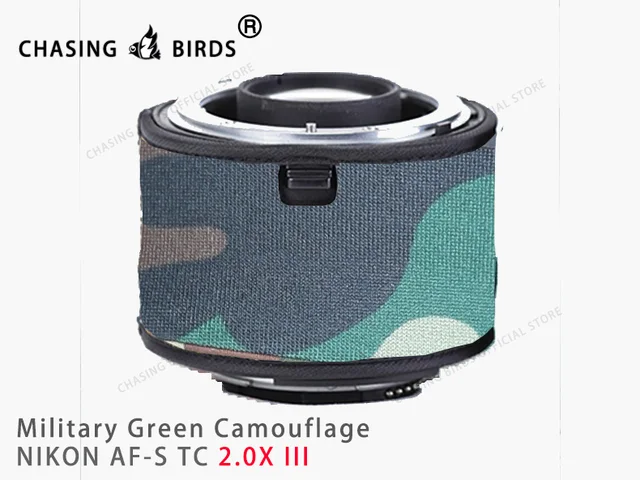 CHASING BIRDS Lens Camouflage Waterproof Coat For Nikon Z 400mm F/4.5 VR S Rainproof Lens Protective Cover Version IV (Desert, With 2.0X TC