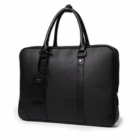 Simple Design Man Laptop Handbag Soft PU Leather Fashion Man Business Briefcase Messenger Bag Fashion Man Handbag 2