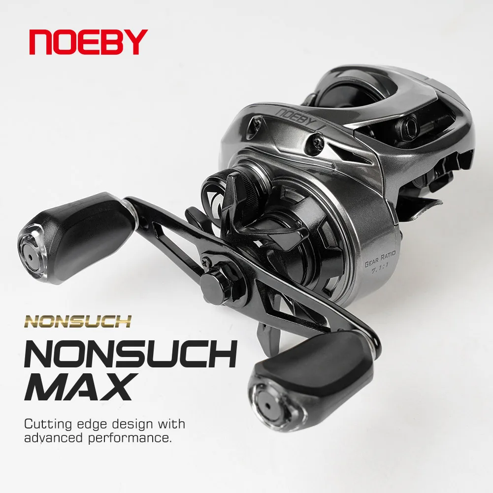 

NOEBY NONSUCH MAX Baitcasting Fishing Reel Max Drag 8kg 7.1:1 High Speed Gear Ratio Fresh Saltwater Magnetic Brake Fishing Coil