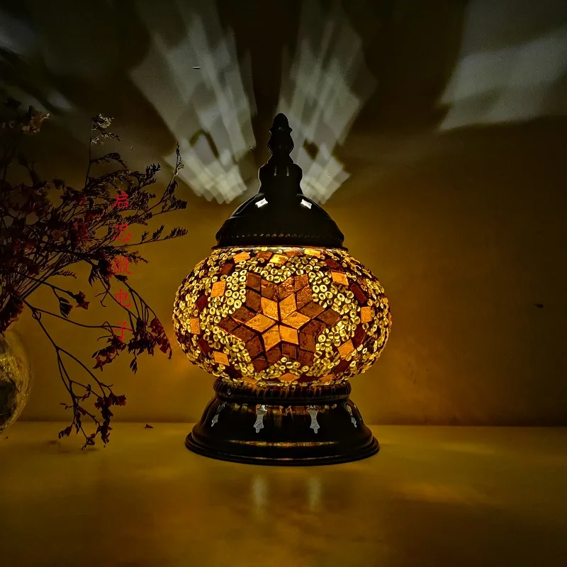 DIY Turkish Mosaic Night Light Material Package Handmade Table Lamp Lovers Child Birthday Gift Lampara De Noche Dormitorio 6