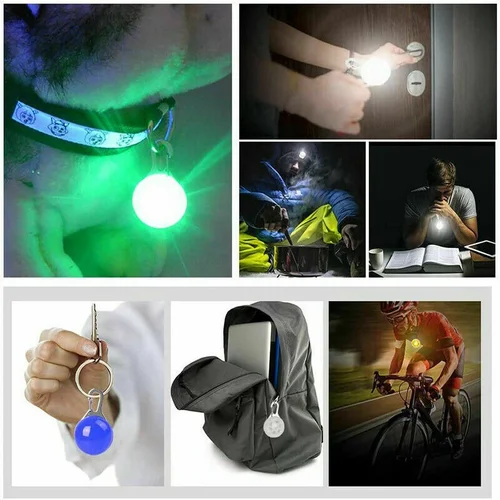 LED 발광 개 고양이 목걸이 펜던트, 빛나는 매력 조명, 야간 산책용 다채로운 안전 조명, 애완 동물 목걸이 용품 액세서리 5