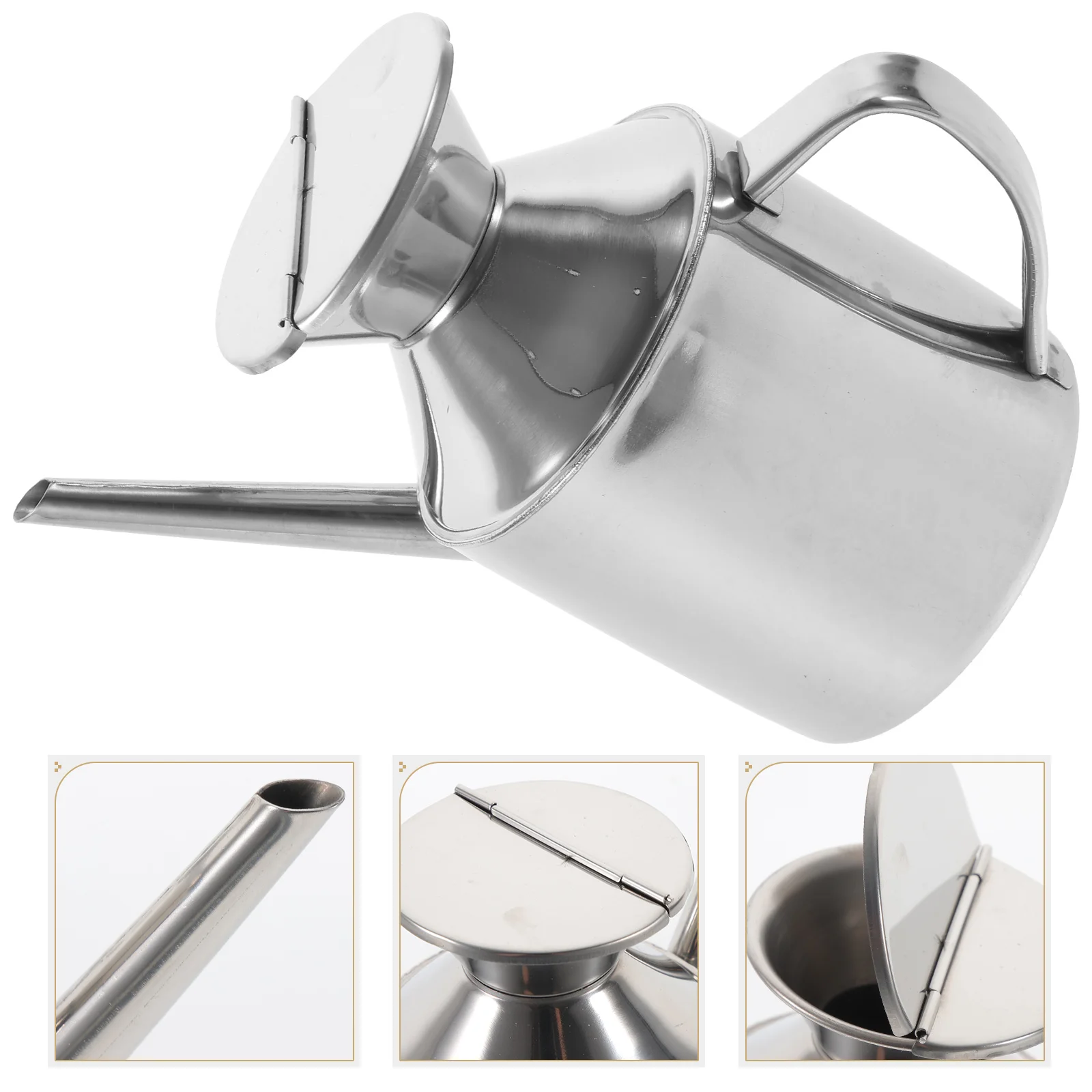 Soy Sauce Pouring Bottle Kitchen Cooking Soy Sauce Container Stainless Steel Oil Dispenser