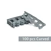 Straight train tracks Curved accessories car blocks Building Sets DIY 10-100 pcs kids toys moc bricks City switch rail crossing 3