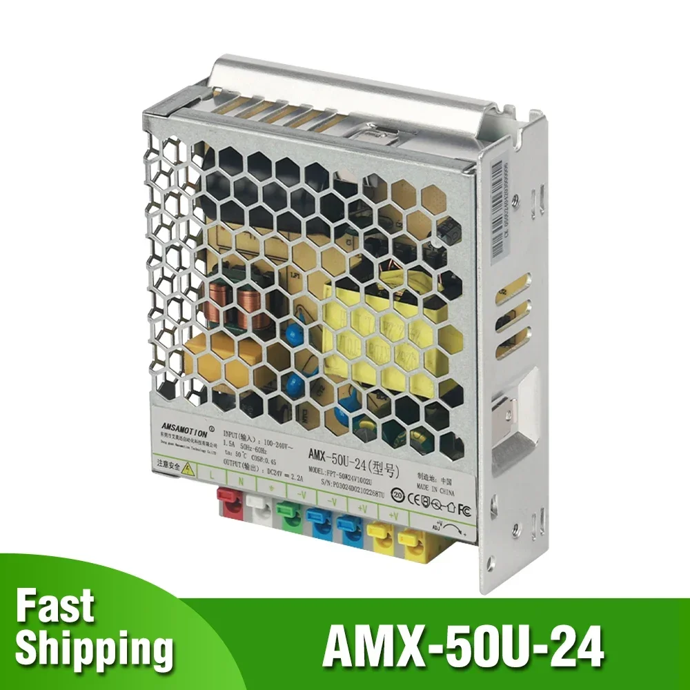 AMX-50U-24 Switching Power Supply 220V to 24V AC to DC Output DC 24V 4.5A 2.2A Power 100W