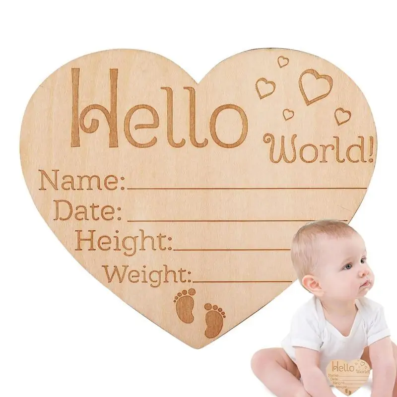 

Birth Announcement Plaque Keepsake Baby Name Reveal Sign