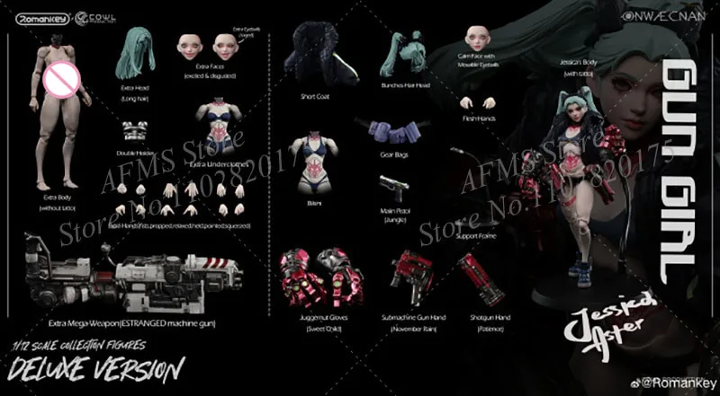 Romankey X COWL 1/12 サイバーパンク　フィギュア　レベッカ Cyberpunk Edgerunners REBECCA figure Romankey X COWL 1/12 Gun Girl