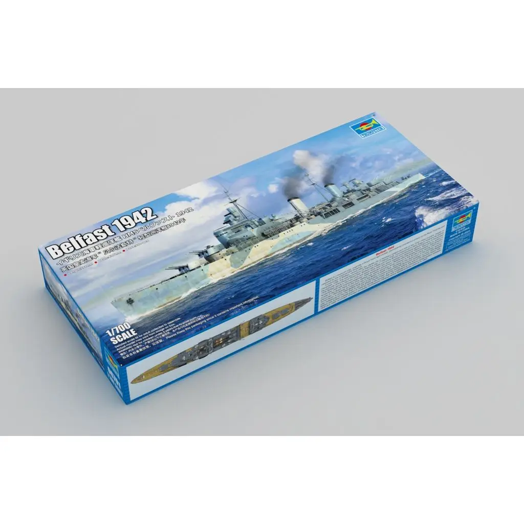 

Trumpeter 06701 1/700 HMS Light Cruiser Belfast 1942 - Scale Model Kit