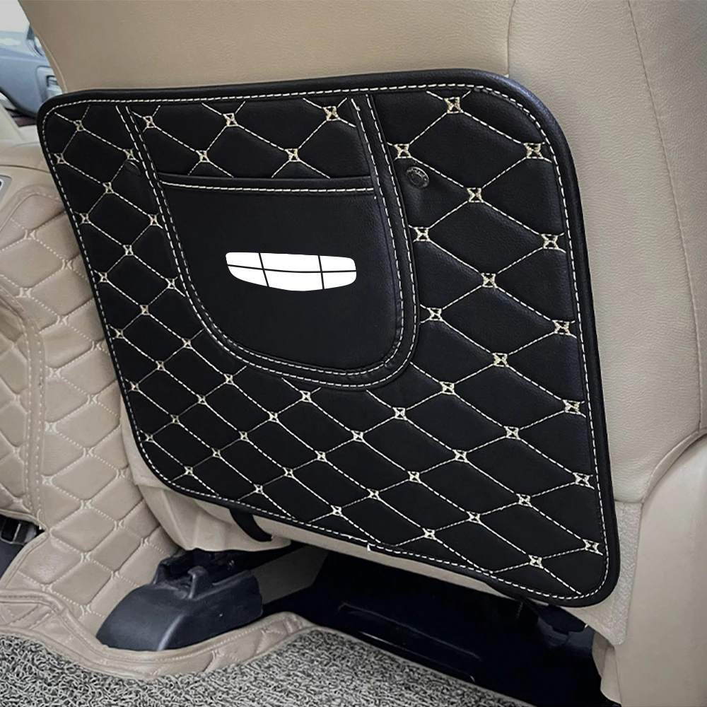 1PC Car Seat Backrest Anti-kick Pad Protector Cover For Geely Geometry C E Gc6 Tugella Emgrand ec7 x7 Atlas Pro Coolray