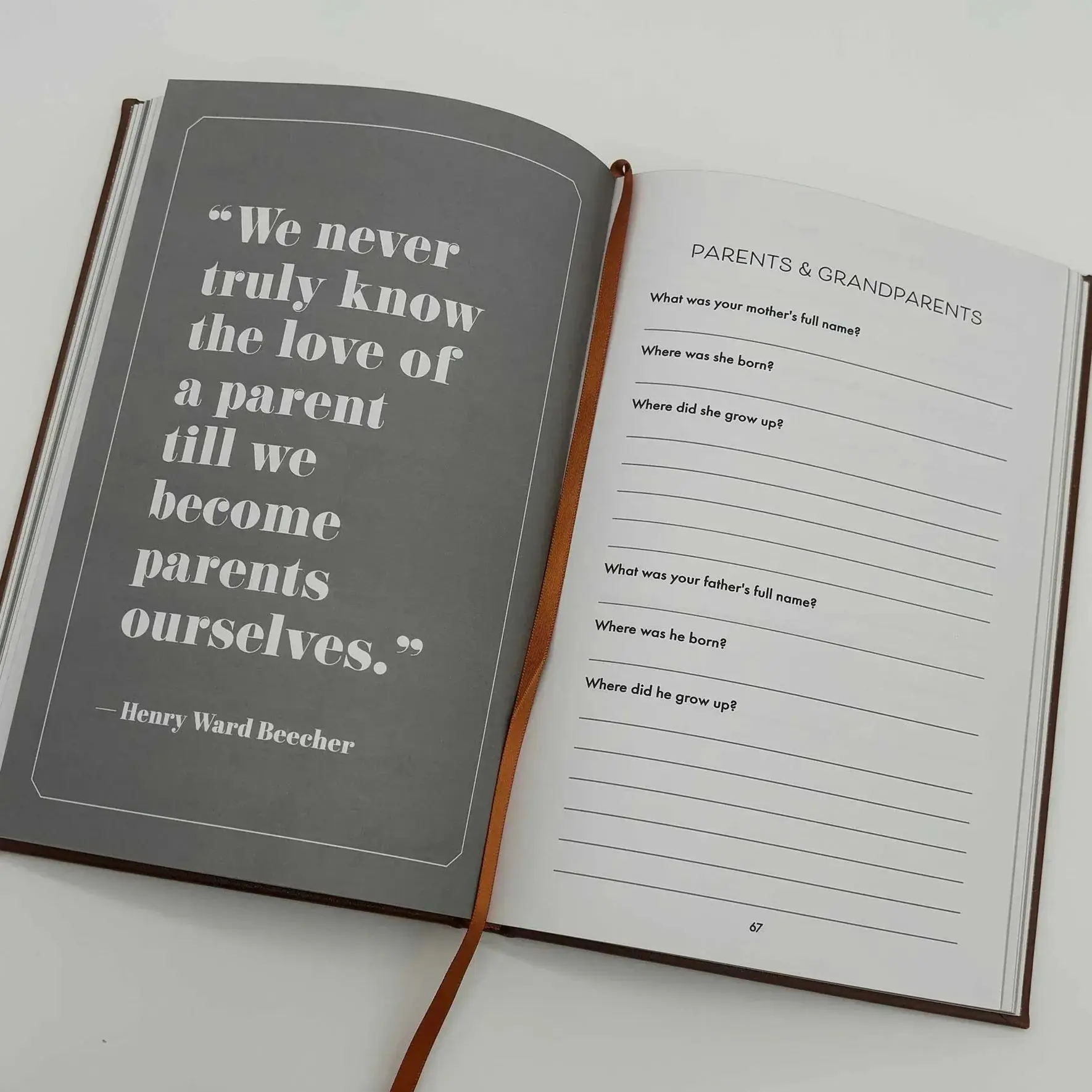 Dad Mom I Want To Hear Your Story Leather Journal Personalized Parents Guided Notebook For Share His Life  Birthday Gift 3