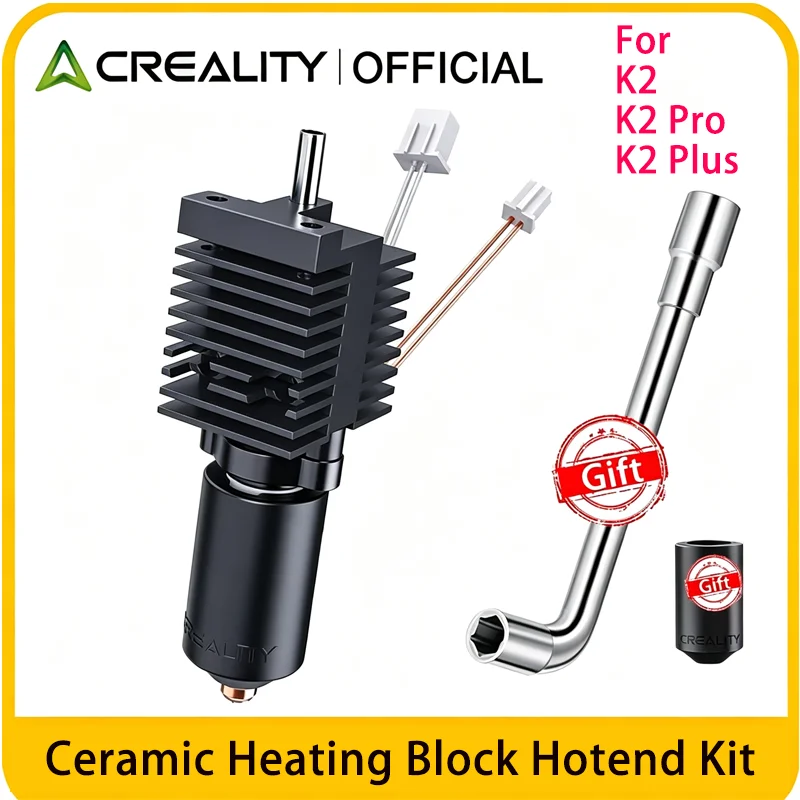 Creality Offizielles K2/K2 Pro/K2 Plus Keramik-Heizblock Hotend-Kit, High-Flow Hotend-Kit mit Werkzeug, 350 ° C Hochtemperaturbeständig