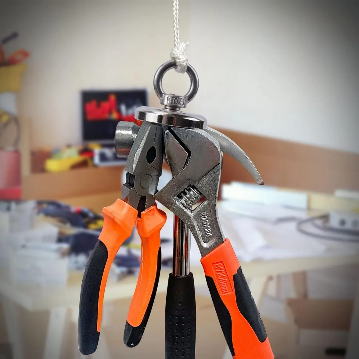 Premium Heavy-Duty Magnetic Hook Set - Durable Circular Magnet