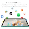 Sauenaneo PC Tablet 4GB RAM  64GB ROM (1TB Expansion) Supports Google Office Dual SIM Cards Dual cameras Android 11 6