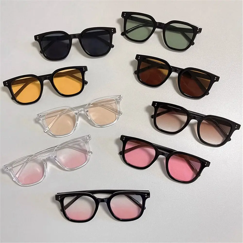 

No Makeup Gradient Blush Sunglasses Fashion UV400 Protection Square Decorative Eyewear Anti-Glare Shades for Women & Men