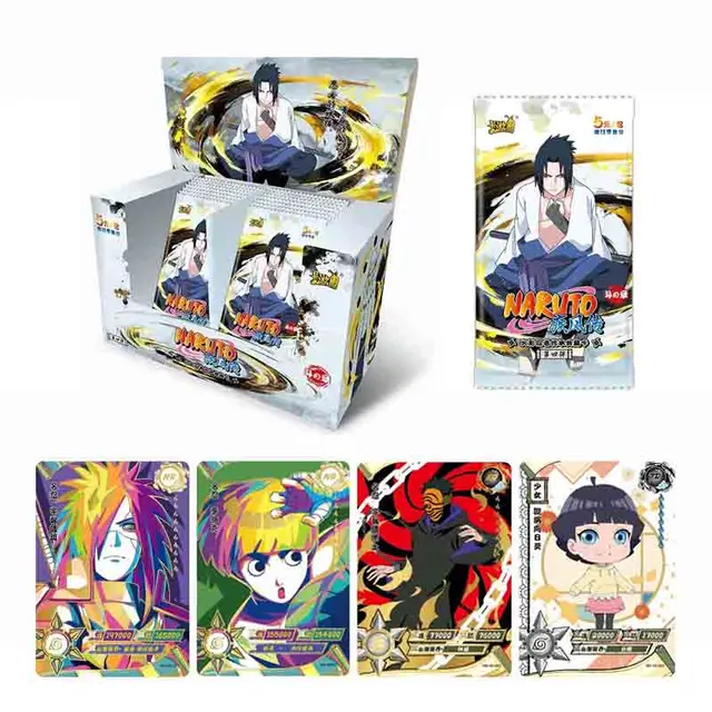 Naruto Cards Uzumaki Uchiha Sasuke Tcg Carte Coleccionado De Cartas 100-180 Pcs Card Per Box Game Cards For Children Gift 6
