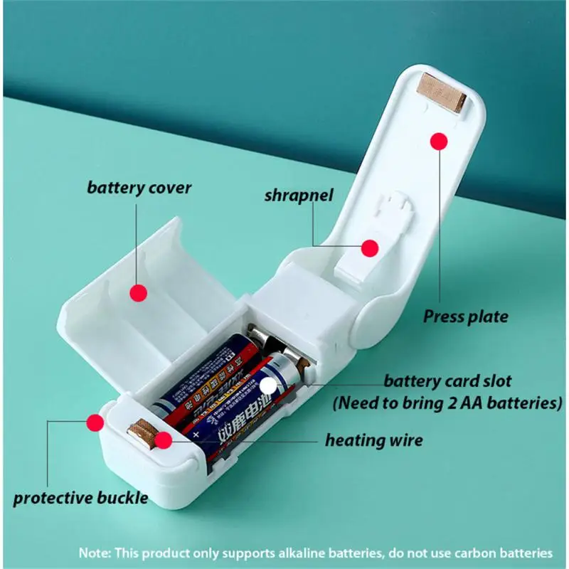 Mini Heat Bag Sealing Machine Plastic Food Bag Closure Portable