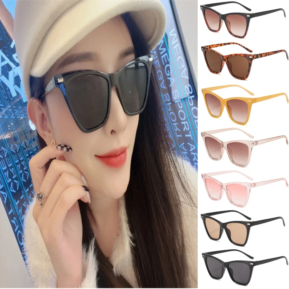 

Oversized Cat Eye Sunglasses 2024 Fashion Women Shades Trending Men Gradient Sun Glasses Shades UV400 Glasses Goggles