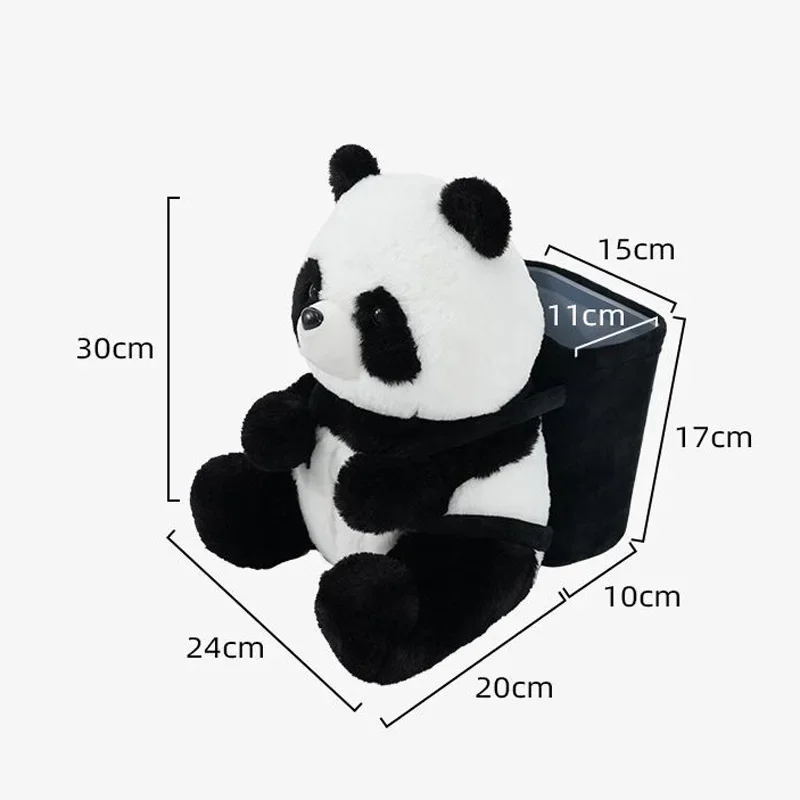 Cartoon Cute Car Tissue Box Creative Car Armrest Box Garbage Can 2 In 1 Tissue Bag Multi-functional Storage Bag For Home Office