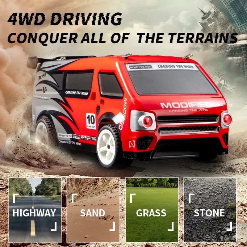 

RC Cars Off Road 4WD With Led Headlight 1/14 Scale Rock Crawler 4wd 2.4G High Speed Drift Remote Control Vehicles Truck Toy