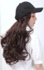 1Pcs Long Straight Hat Wig Natural Brown Wigs Connect Synthetic Synthetic Baseball Cap Hair Wig Hat Wig Adjustable for Women 5