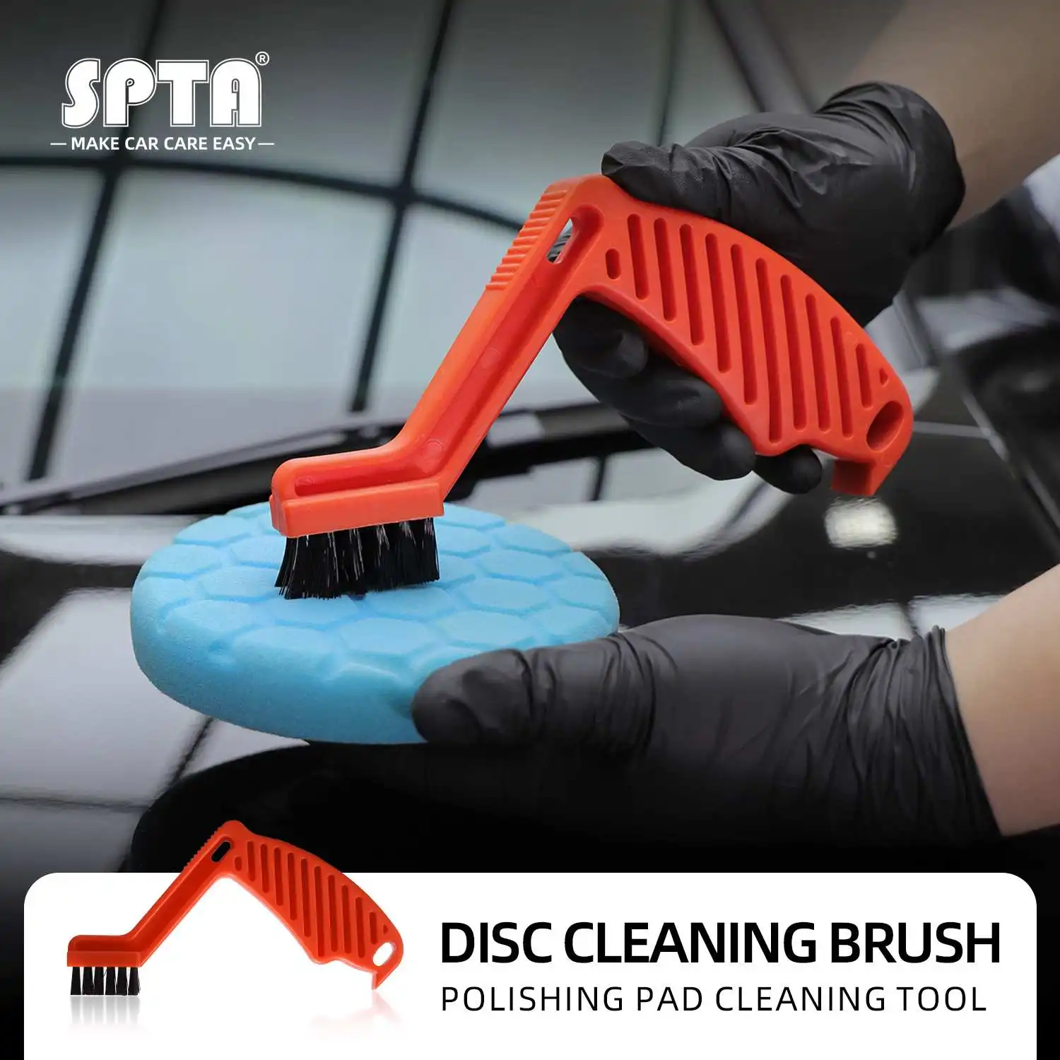 

(Single Sale) SPTA Polishing Disc Buffing Sponge Cleaning Brush Remove Wax Residue Foam Pad Vehicle Washing Tool