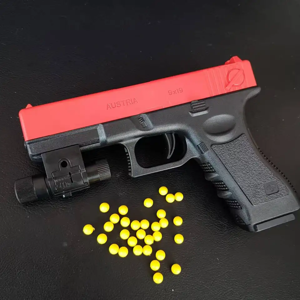 Manual Loading G17 Toy Guns Foam Soft Bullet Gun CS Outdoor shooting Games Birthday Gift  for Kids Adult
