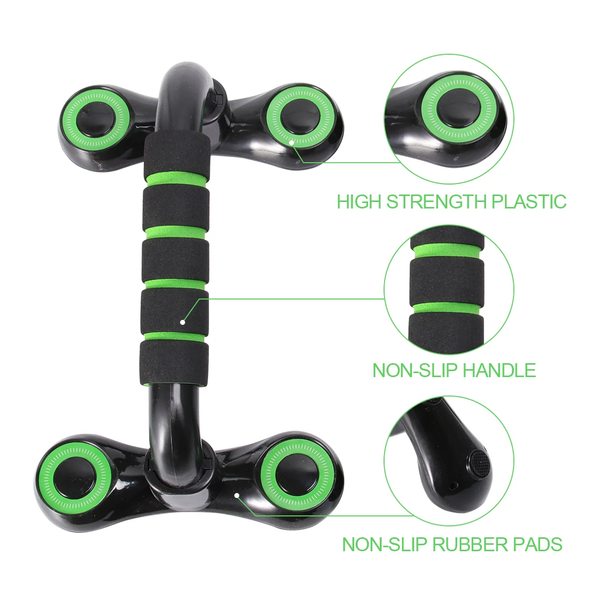Push up Stand (green Black) Non Home Gym Fitness Equipment Bars for Chest Abdomen Arms/Back Muscle Training Portable