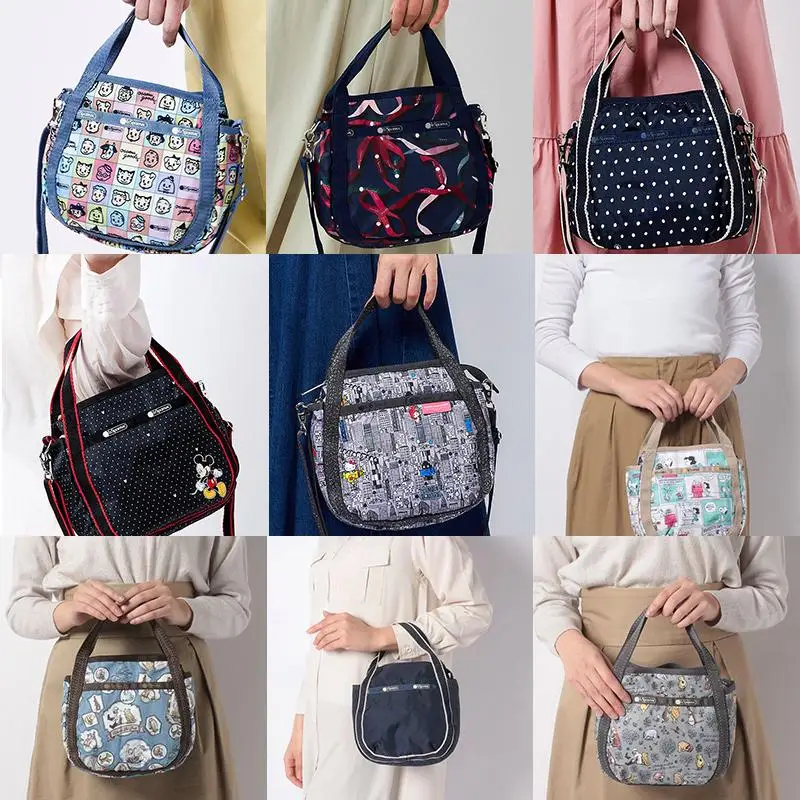 

Женский вместительный рюкзак Lesportsac, сумка-тоут из денима с ручной вышивкой