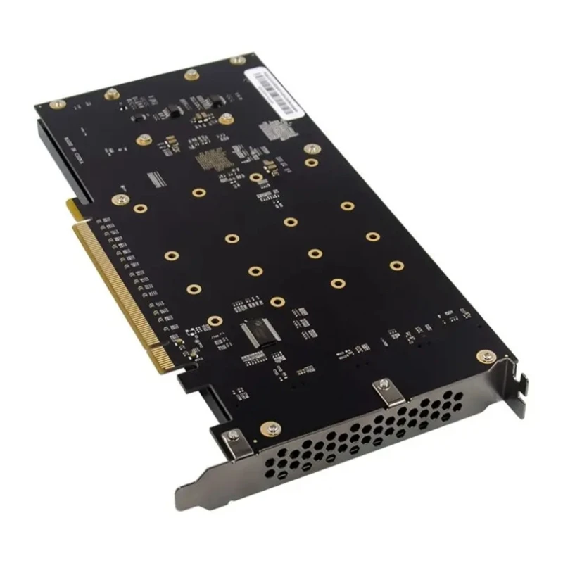 Super Fast PCIe X16 to 4 Port NVMe Expansion Card PLX8747 Control PCIe3.0 QXNF
