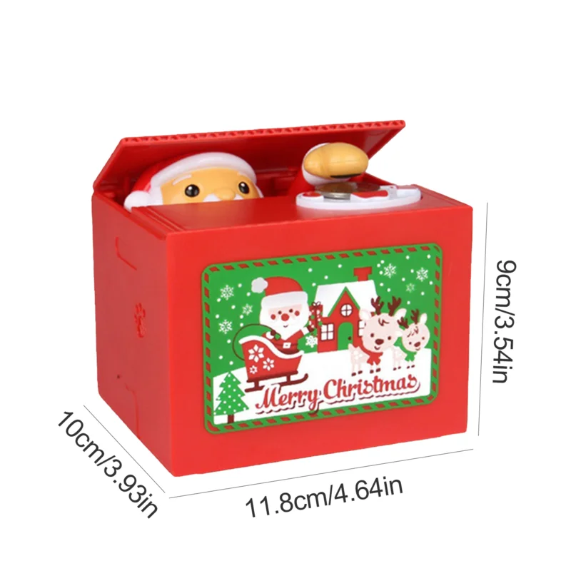 Christmas Coin Bank Kids Money Bank Automated Santa Claus Thief Money Boxes for Children Coin Piggy Saving Box Xmas gift