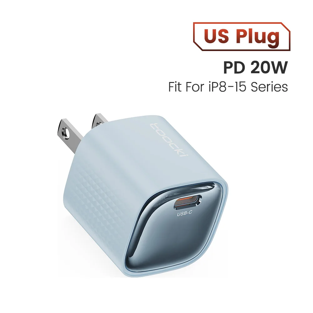 Toocki PD 20 واط USB شاحن صغير شحن سريع نوع C GaN...