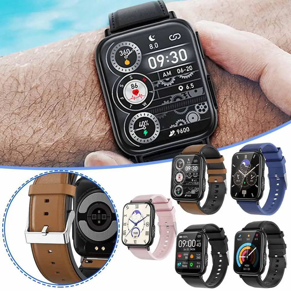 

2023 Smart Watch TK10 ECG+PPG Heart Rate Blood Glucose Blood Pressure Fitness Tracker Monitor New Fitness Sports Smartwatch
