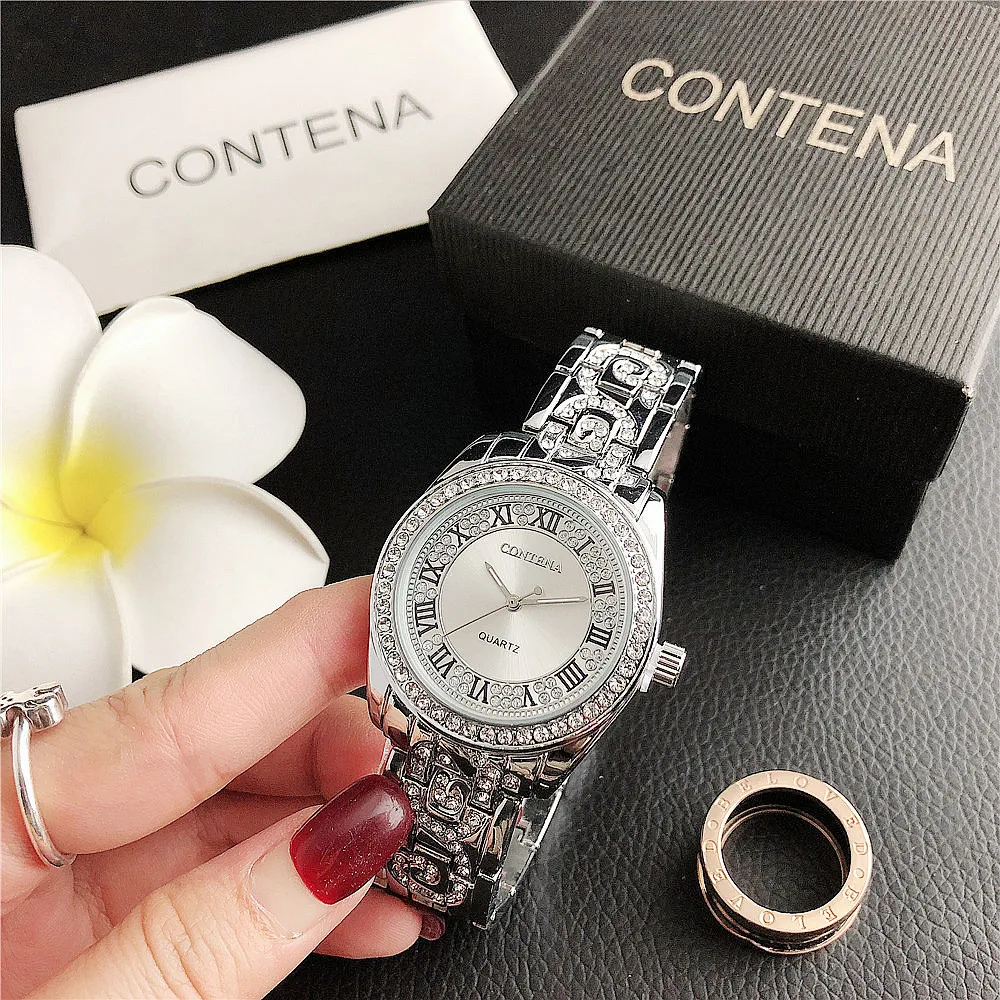 

2023 Women Watches Geneva famous luxury brand fashion women's gold watch casual women's quartz watch women's watch