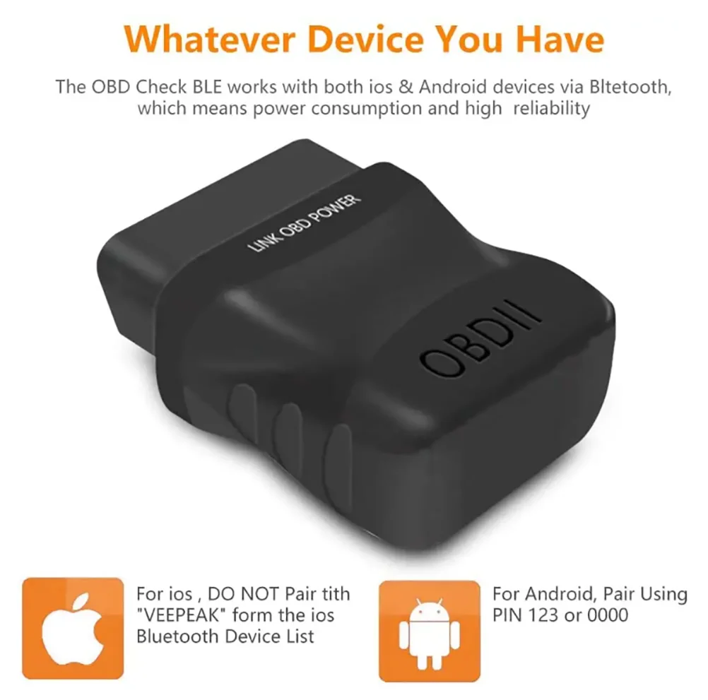 ELM327 Car Engine Diagnostic Scanner Bluetooth 4.0 OBD2 Diagnostic Tool for IOS Android PC System Auto Scan Fault Code Reader 2