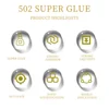 BIGLU 502 Super Glue Quick-drying Cyanoacrylate Instant Leather Rubber Wood Metal Strong Bond Liquid Adhesive Tool 5