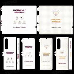 4 in 1 Soft HD Clear Hydrogel Film Front Back For Samsung Galaxy Z Fold 5 4 3 2 W24 W23 W22 W21 Matte Frosted Screen Protector